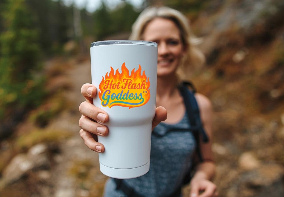 Hot Flash Goddess™ Tumbler – Stay Cool in Style