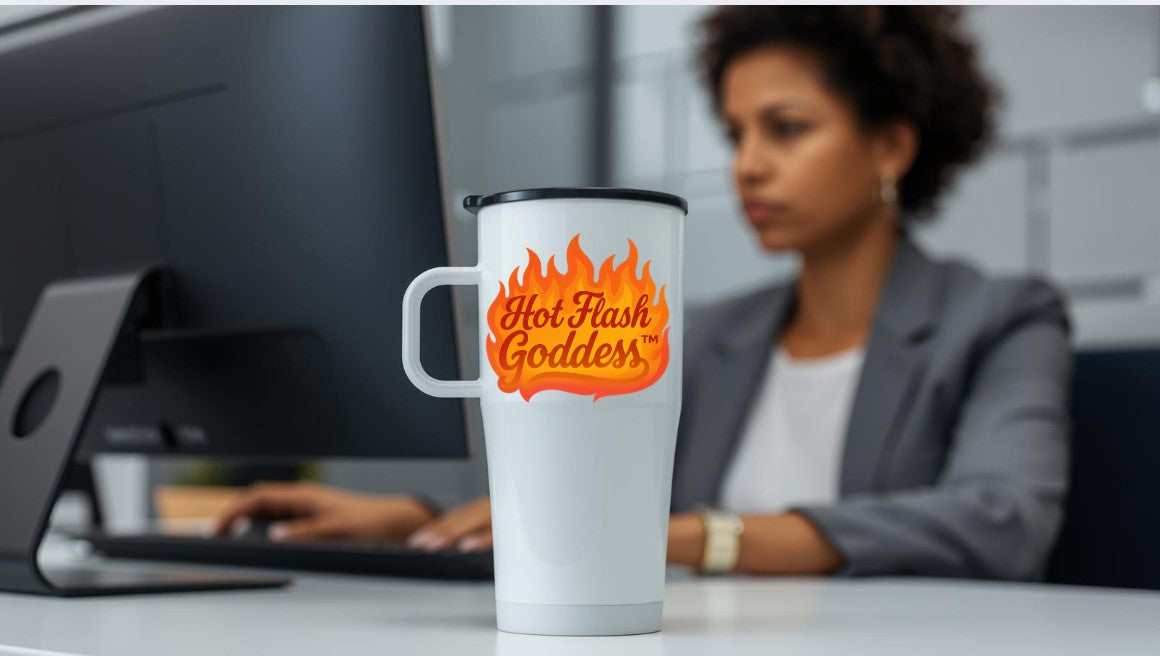 Hot Flash Goddess™ Tumbler – Stay Cool in Style