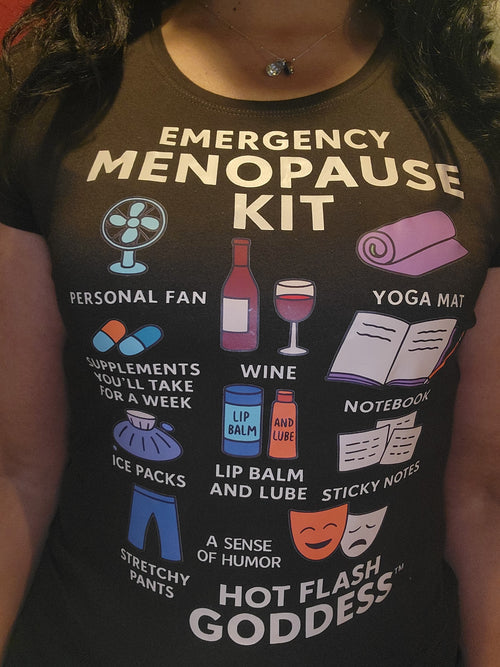 Emergency Menopause Kit Tee – Hot Flash Goddess™